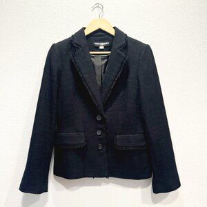 Karl Lagerfeld Fringe Trim Blazer
